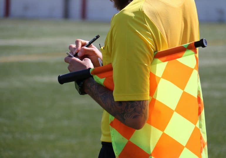 Not just a whistle - mandatory equipment for a football referee